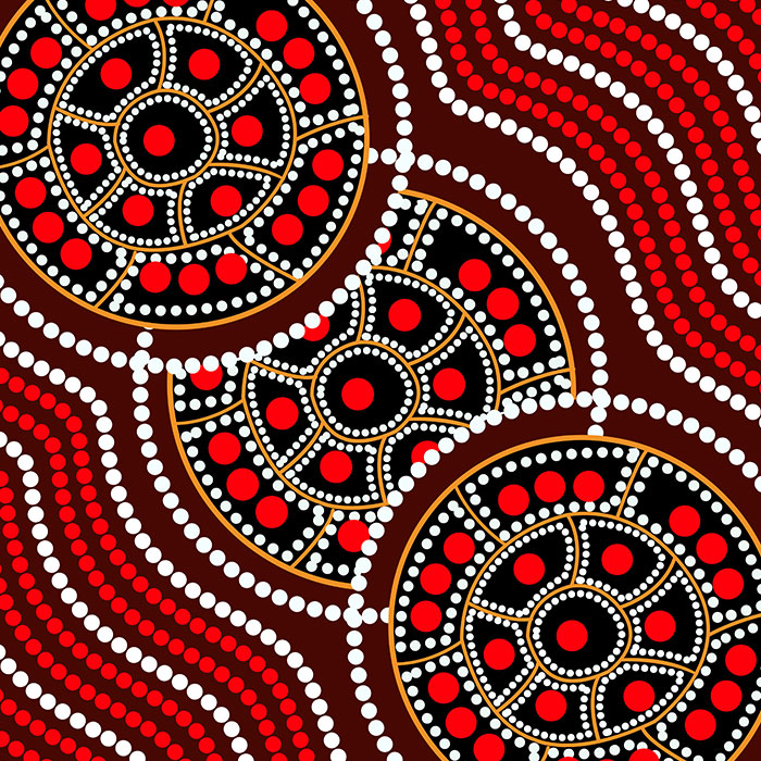 Aboriginal Dot Style Painting Gallery Corner
